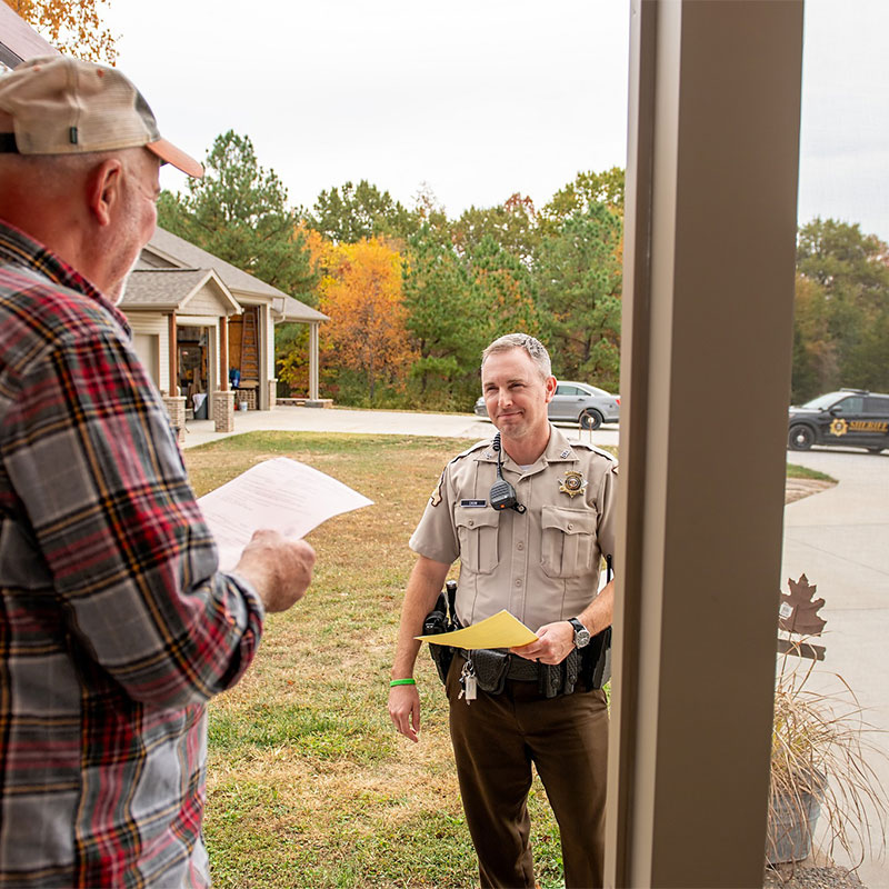 deputy serving papers