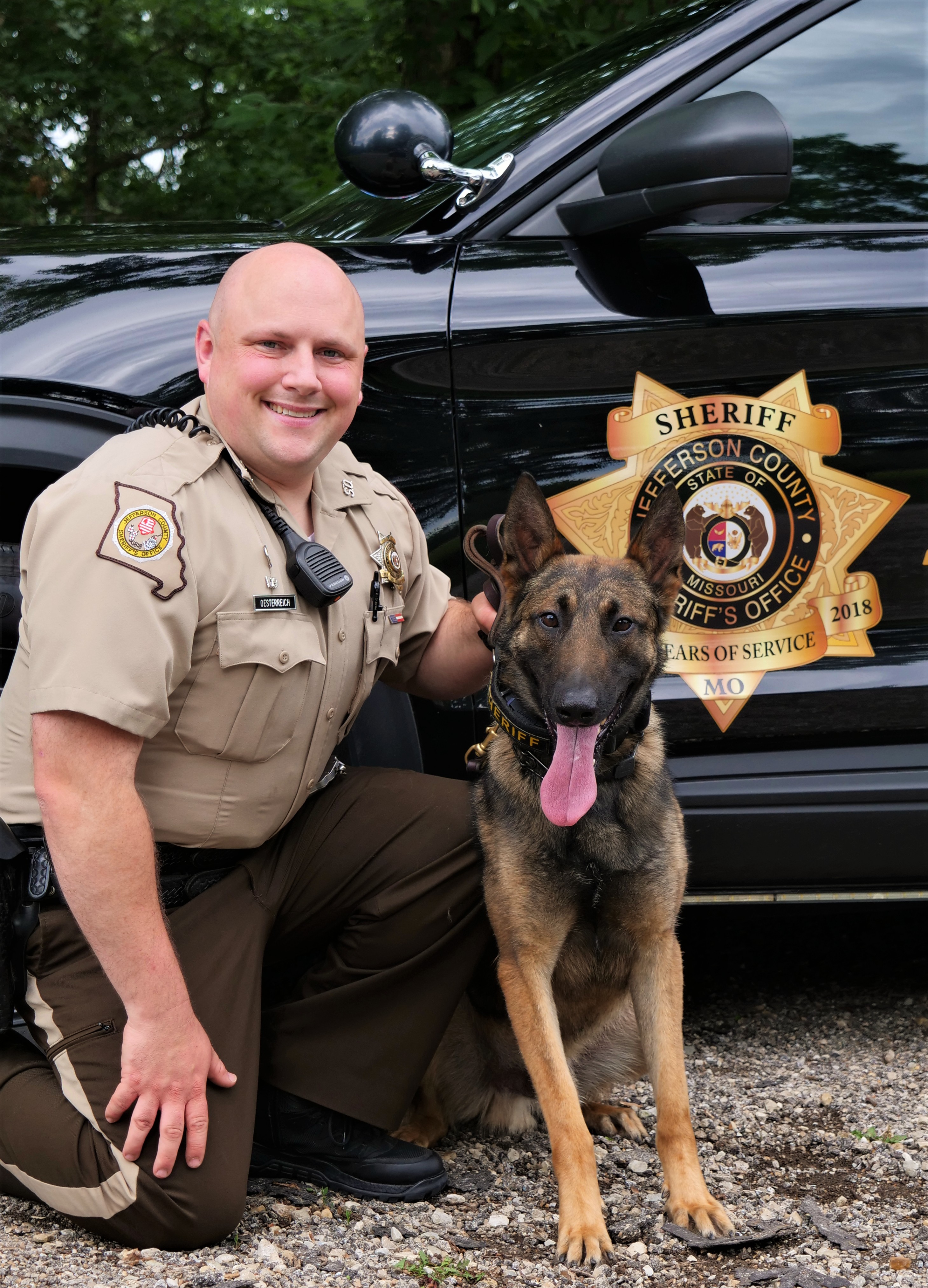 Deputy Josh Oesterrich and Bert